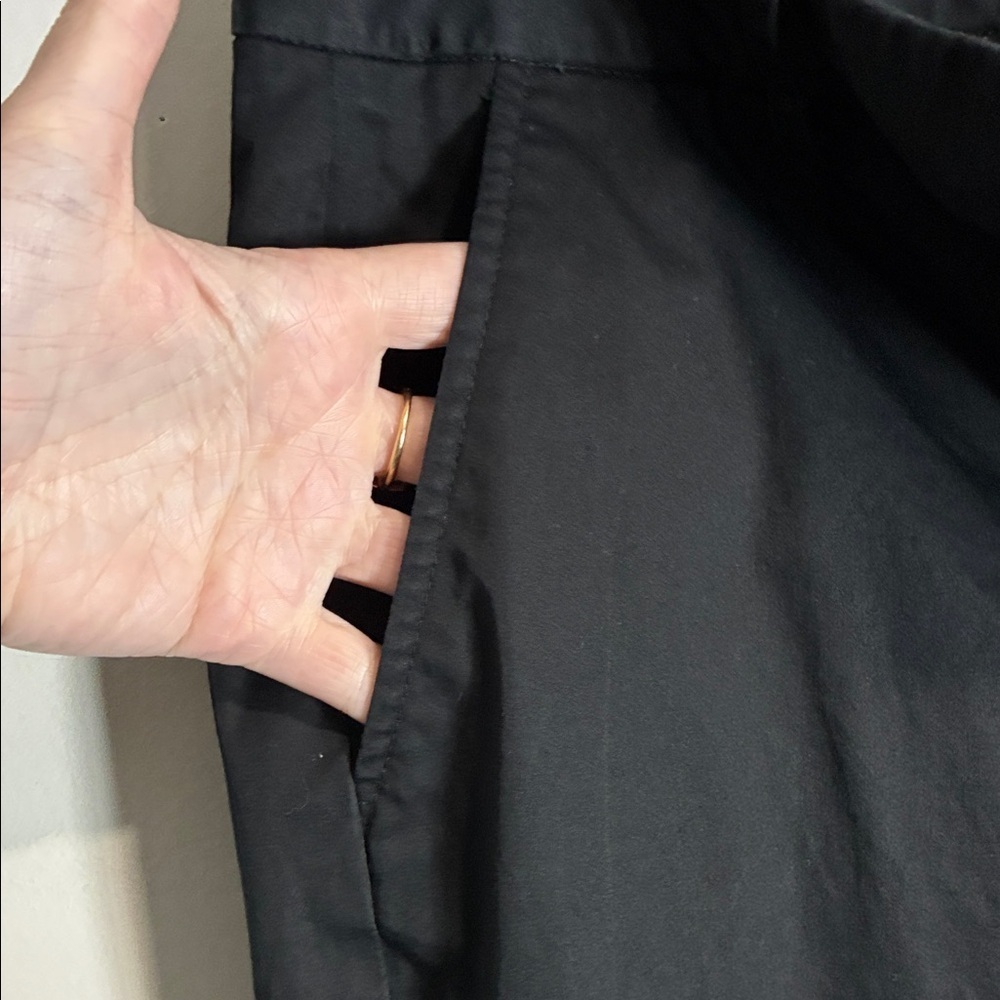Talbots Signature Black Career Trousers Size 14 Straight Leg Work Pants - Picture 9 of 11